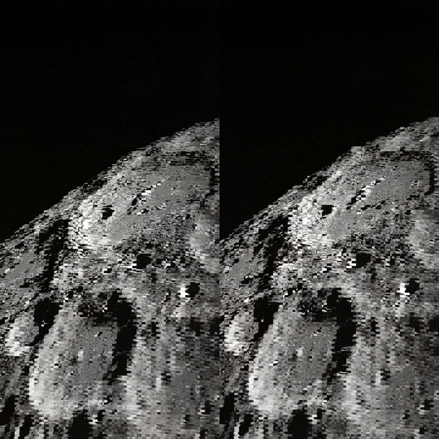 På månen er landskapet dekket med regolith – en blanding av støv, større partikler og fragmenter. 